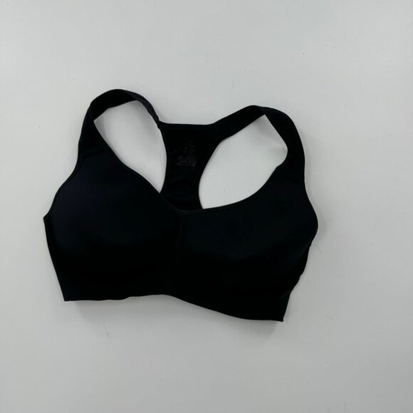 Nike Dri-Fit Black Sports Bra 34D High Impact Support Racerback - Picture 2 of 6